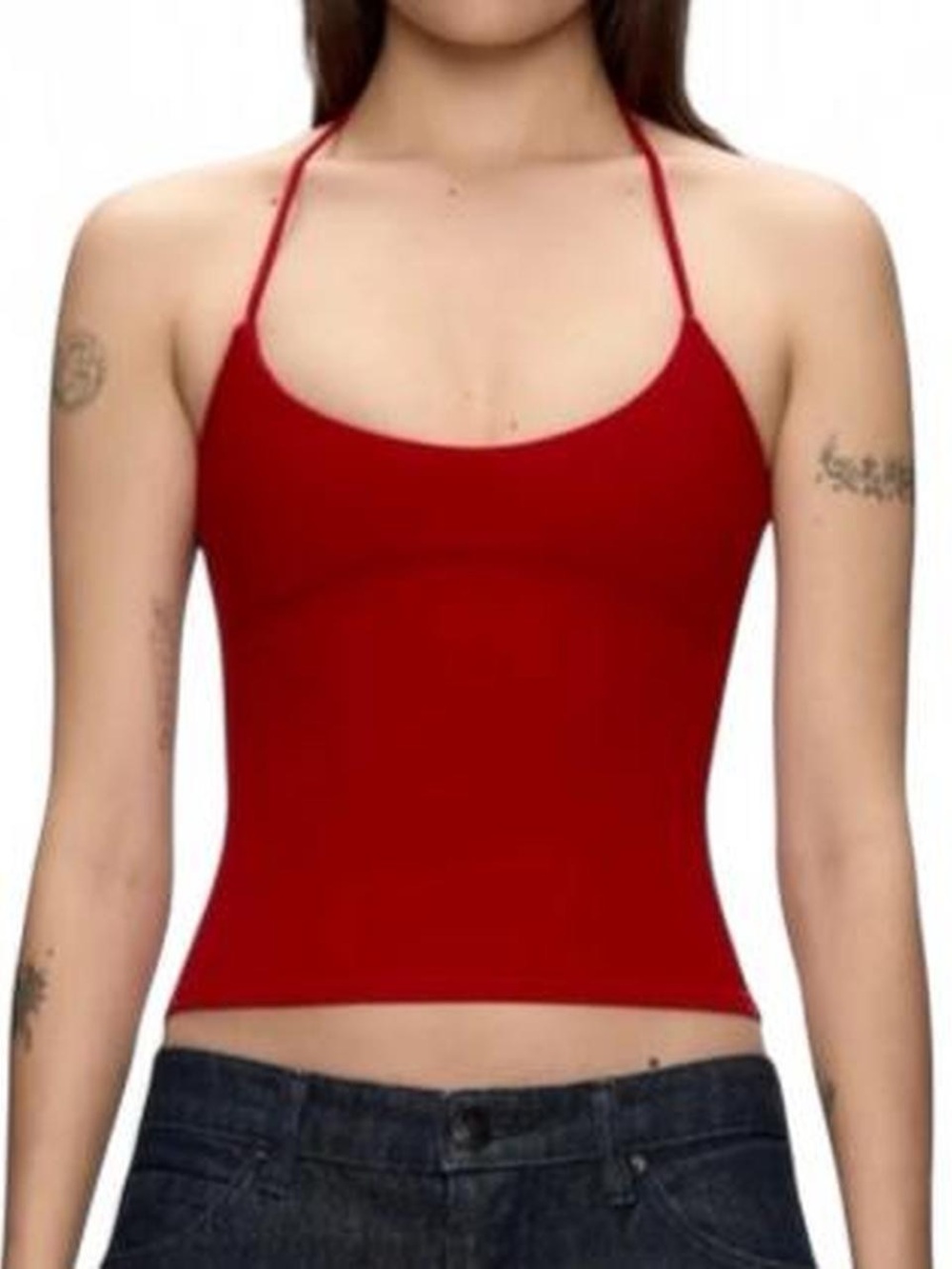 Tank air spill halter top